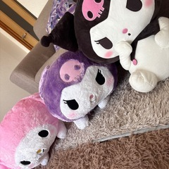 サンリオ  マイメロ  クロミ  寝そべりぬいぐるみ  BIG  大きいぬいぐるみの画像