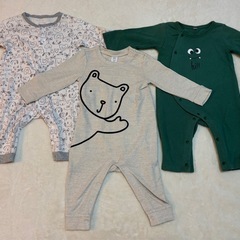 ロンパース　カバーオール　19点セット　まとめ売り　新生児　50〜70サイズの画像