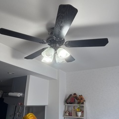 シーリングファン LED電球付きの画像