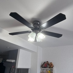 シーリングファン LED電球付きの画像