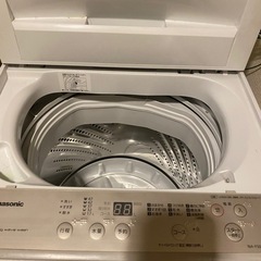 (Panasonic洗濯機白の画像
