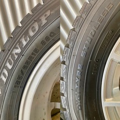 15インチホイール付き冬タイヤの画像