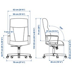 IKEA オフィスデスク+ちぇあチェアの画像