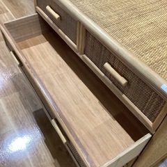 ラタンチェスト 4段　【町田市再生家具】252104の画像