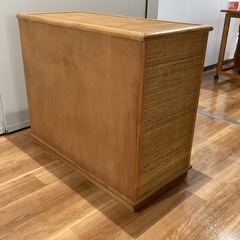 ラタンチェスト 4段　【町田市再生家具】252104の画像