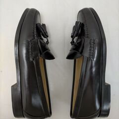 新品：コールハーン COLE HAAN タッセルローファー 黒　本革 革靴  メンズ ドレス ビジネス シューズ 保存袋付き　251023-1Tの画像