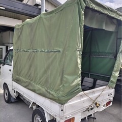 直接受渡し限定！軽トラ　幌　軽トラック　枠　キャリア　ホロ　ハイゼット　S200 で使用　要加工　京都の画像