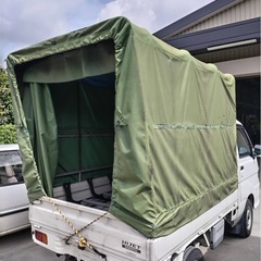 直接受渡し限定！軽トラ　幌　軽トラック　枠　キャリア　ホロ　ハイゼット　S200 で使用　要加工　京都の画像