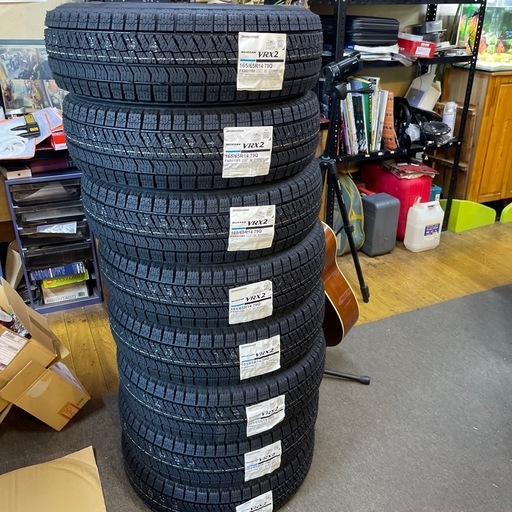 残り１台１６５／６５Ｒ１４　ブリヂストン　ブリザックＶＲＸ２　４本セット　全て込み❗️ ルーミー　ハスラー　フレア　キャストなどに。