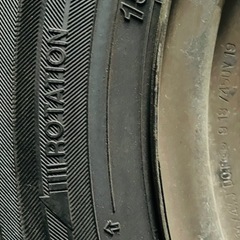 155/65R14 YOKOHAMA タイヤホイールキャップ付きの画像