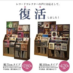 レコード ディスプレイ 棚 ラック シェルフ (レコード280枚収納可能)の画像