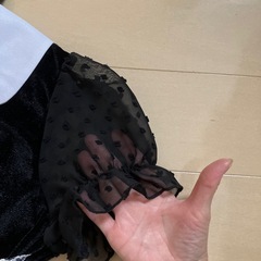 【150】ハロウィン用　コスプレ衣装　黒ワンピの画像