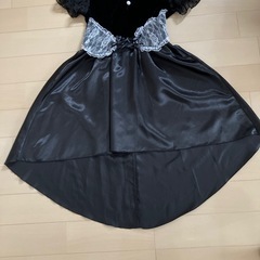 【150】ハロウィン用　コスプレ衣装　黒ワンピの画像