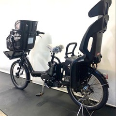 1年保証 送料無料　ブリヂストン　20インチ　子供乗せ　黒色　電動アシスト自転車　g130の画像