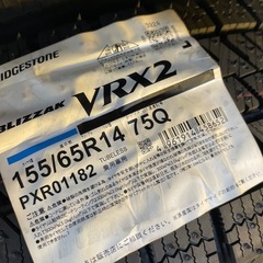 １５５／６５Ｒ１４　スタッドレス４本セット　ブリヂストン　ブリザックＶＲＸ２　今だけ　お買い得品‼️の画像