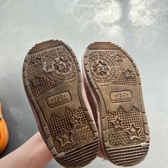 キッズブーツ ピンク いちご 15cmの画像