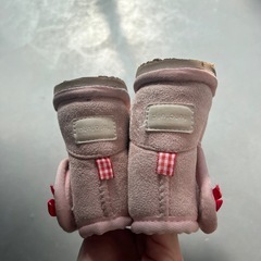 キッズブーツ ピンク いちご 15cmの画像