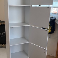 5段　扉　収納　棚
の画像