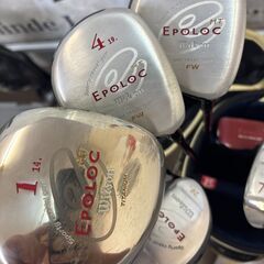 レディース　ウィルソン Wilson EPOLOC HT ゴルフクラブ10本セット 1W/4W/7W/UT/7-9/P/S/パター マンシングウェア キャディバッグ付 初心者向け 軽量の画像