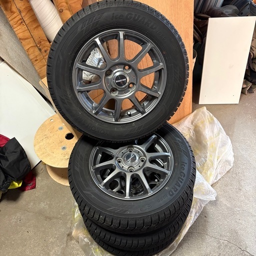 期間限定価額♫YOKOHAMA iceGUARDスタッドレス22年製＆BUSTERホイールset