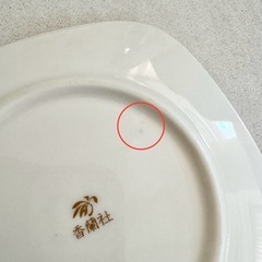 【ネット決済・配送】  未使用　香蘭社　四角形　お皿　平皿　5枚セット　小皿　中皿　お取皿　取り皿　御取皿　デザート　スウィーツ　スイーツ　プレート　花柄　箱付き　露草　梅雨草　ツユクサ　つゆくさの画像