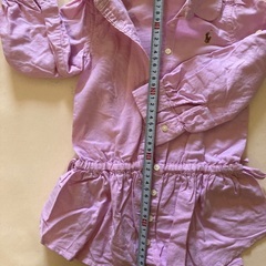 【美品】100 ピンク長袖シャツ ラルフローレンの画像