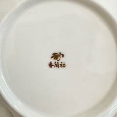 【ネット決済・配送】  未使用美品　香蘭社　フルーツ皿　デザート皿　スウィーツ　5枚セット　花柄　菖蒲　アヤメ　あやめ　箱付き　平皿 小皿　中皿　の画像