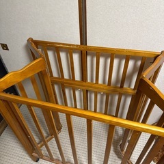 ベビーベッド　折りたたみの画像