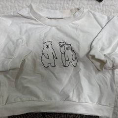 ボンネット付　くまちゃんセットアップの画像