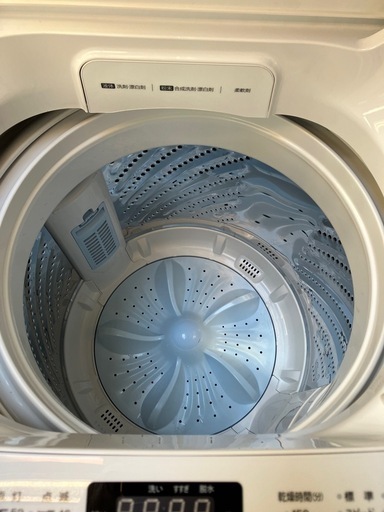 石2510-542 RORO  全自動電気洗濯機 YWM-TV70L 2024年製 7kg 動作確認済み キズ 汚れあり
