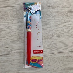 ミャクミャクボールペンと菓子缶セットの画像