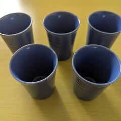 酒器か湯呑か、180mlぐらい入るもの５つセット　無料の画像