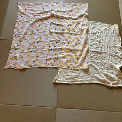 ガーゼ膝掛け　新生児　おくるみ2枚セットの画像