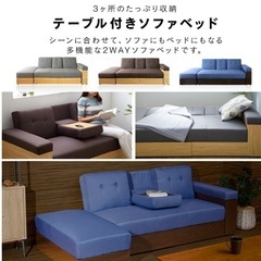 【譲ります】収納付きソファーベッドの画像
