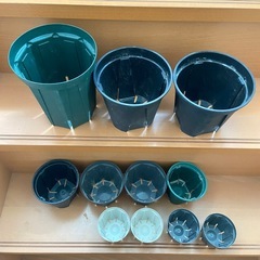 スリット鉢 植木鉢 プラスチック 11点セットの画像