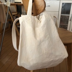 無印良品　2way キャンパス　トートバッグの画像