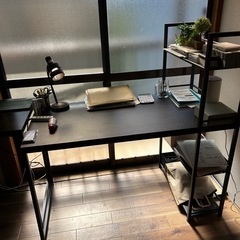 【お取引決まりました】机　オフィス机　家具　サイズ違いのもの二つあります　の画像