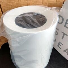 新品 ideaco ゴミ箱 11.4L TUBELOR HOMME  丸型 リッチホワイト ダストボックス ホワイト チューブラー オム イデアコ ごみ箱 くずかご 白 札幌 北20条店の画像