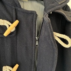 メンズダッフルコートネイビーの画像