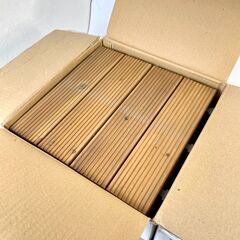 ☆江別市『かいとるどう』★NITORI ニトリ ジョイントタイル 木 18枚 まとめ セット サイズ 約 30×30cm 厚さ 約 2.6cmの画像