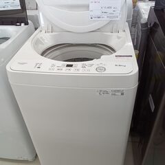 ★リユースのサカイ日立店★HJ8100 SHARP 洗濯機 5.5ｋｇ 22年製 動作確認／クリーニング済み の画像