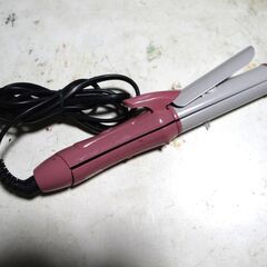 動作確認済み　レプレゼント　小型　カール＆ヘアアイロン　ピンクの画像