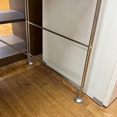 ステンレスユニットシェルフ ナチュラル×グレー【取りに来れる方限定】の画像