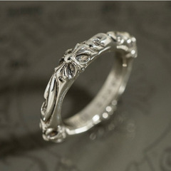 クロムハーツ◆Chrome hearts◆SBTバンド　リング◆15号◆シルバー925◆指輪の画像