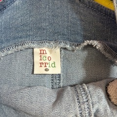 チマジロ サロペット 100 ショートオール レトロ レトロ子供服 デニムの画像