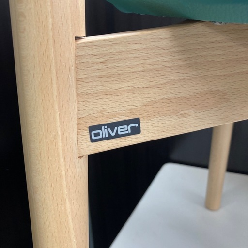 J012) ⭐︎新品・未使用⭐︎ 美品✨Oliver 椅子　チェア　オリバー　2脚で9000円‼️ティファニーブルー　木製　木製チェア　SCW-F670•AL•C　