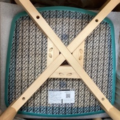 J012) ⭐︎新品・未使用⭐︎ 美品✨Oliver 椅子　チェア　オリバー　2脚で9000円‼️ 4脚ございます。　ティファニーブルー　木製　木製チェア　SCW-F670•AL•C　の画像
