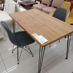 ★リユースのサカイ日立店★HJ8103  ダイニングテーブルセット ナチュラルブラウン H74.5×D69×W120 クリーニング済み の画像