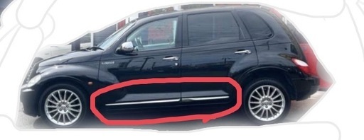 クライスラー　PTクルーザー　メッキサイドモール