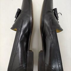 ールハーン Bragano 本革 タッセルローファー 黒 7.5 メンズ ビジネスシューズ 革靴 高級 革製　251023-3Tの画像